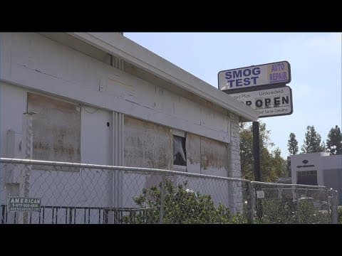 What's going on with the abandoned gas station in La Mesa