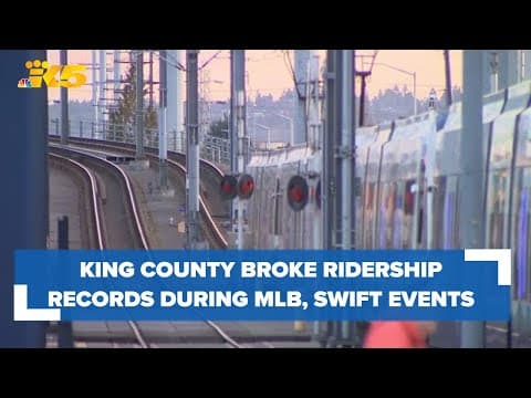 King County broke ride records during All-Star Game and Taylor Swift’s Eras Tour