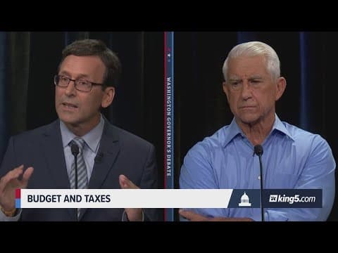 Washington governor's debate: Ferguson, Reichert on state budget, possible new taxes