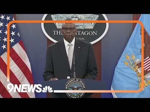 Secretary of Defense Lloyd Austin talks to reporters for first time since hospitalization
