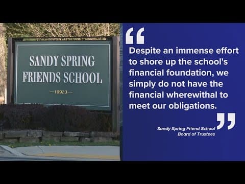 Parents raise $9M to save Sandy Spring Friends School, but the outcome remains