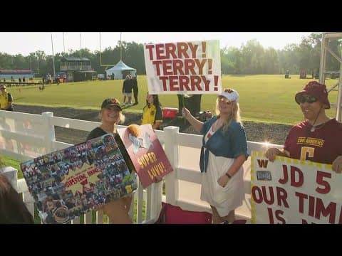 Commanders holds first open practice of this season's training camp