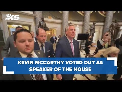 Speaker of the House voted out of the job
