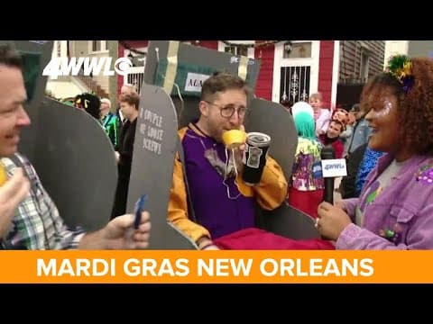 Mardi Gras revelers lampoon Alaska Air flight mishap
