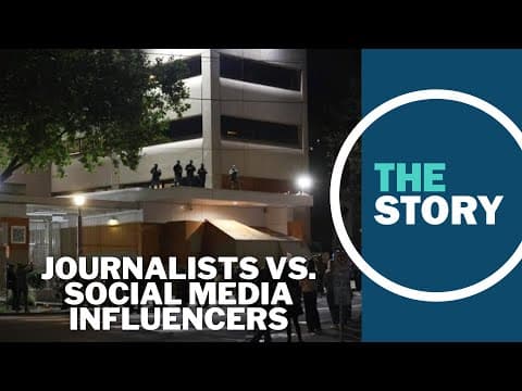Journalists vs. social media influencers covering Portland ICE facility protests