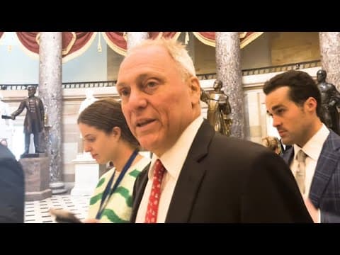 House Majority Leader Steve Scalise reacts to RFK Jr. appointment