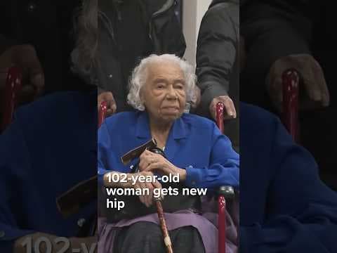 “I have places to go!” 102-year-old woman gets a new hip