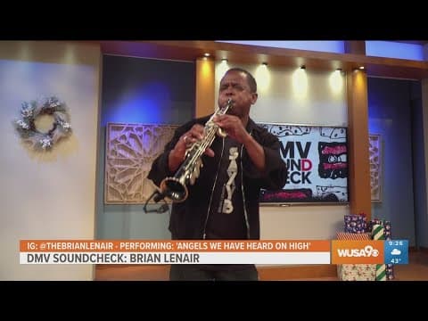 Local Saxophonist Brian Lenair performs holiday music for the DMV Soundcheck