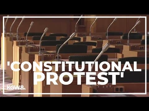 Oregon Senate Republicans stage walkout in Salem