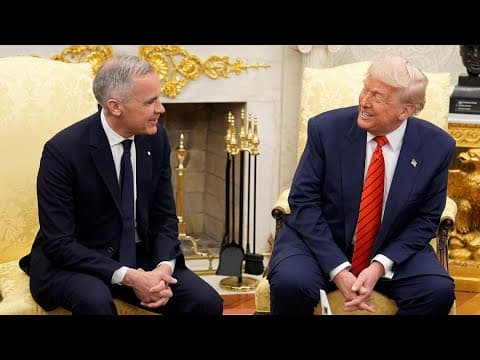 Trump, Carney faceoff in Oval Office leaves gaping differences on tariffs, 51st state