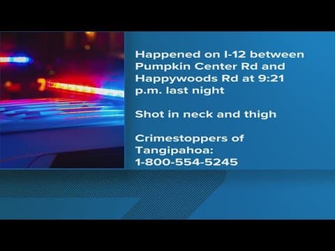 13-year-old shot on I-12 near Hammond
