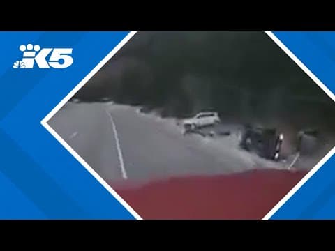 Icy roads cause crash on I-90