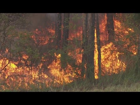 Massive fire shuts down I-10 near Mississippi - Louisiana state line