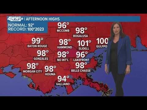 New Orleans Weather: Temperatures could touch 100 the next few days