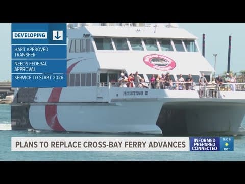 Plans move forward to replace the Cross-Bay Ferry