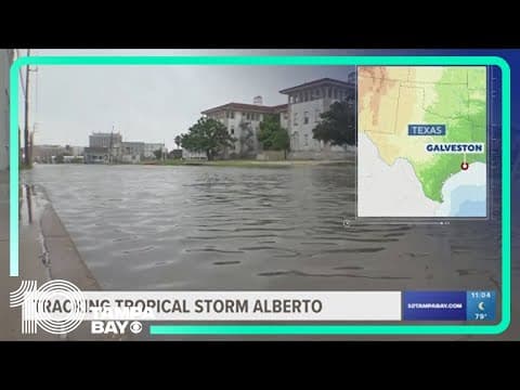 Tracking the Tropics: Tropical Storm Alberto causing storm surge