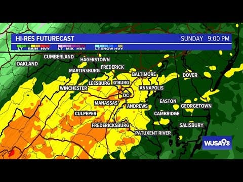 WATCH: WUSA9 Sunday Forecast