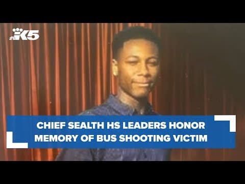 After teen suspect turns himself in, Chief Sealth leaders honor memory of bus shooting victim