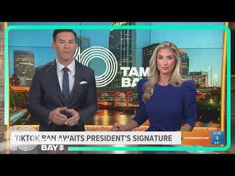TikTok ban awaits president's signature