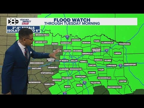 DFW Weather: Tracking North Texas storms at 5 a.m. Monday