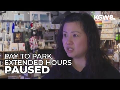 Portland mayor pauses extended pay-to-park hours, much to the relief of local business owners