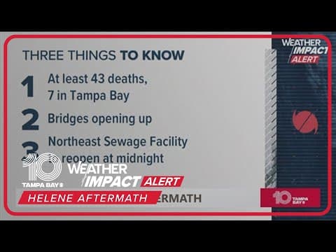 Death count rises in Florida from Hurricane Helene, services reopening