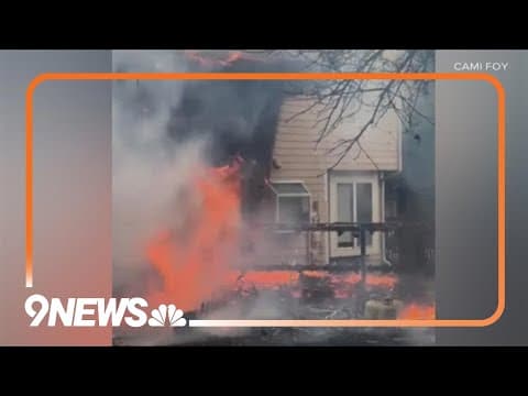 WATCH: Neighbor captures houses catch fire in Denver neighborhood