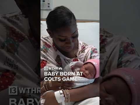 Mother gives birth to her child at Colts vs. Browns game