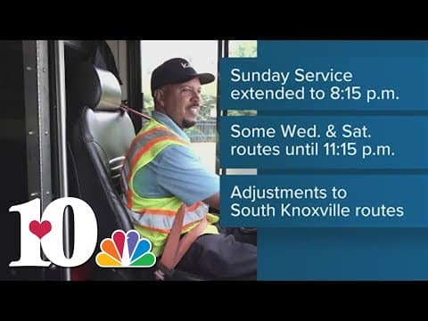 Knoxville Area Transit announces service changes starting Monday