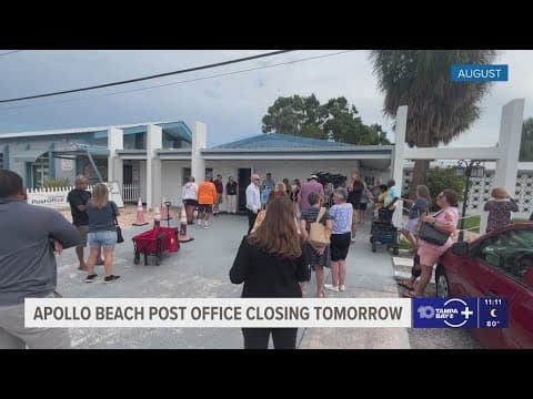Apollo Beach post office closing on Tuesday after 20 years