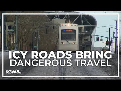 Portland transportation officials warns public to stay off roads during ice storm