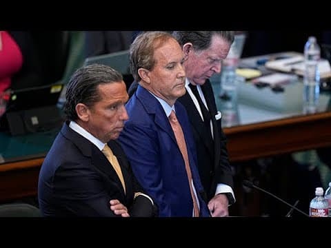 Ken Paxton impeachment trial live stream
