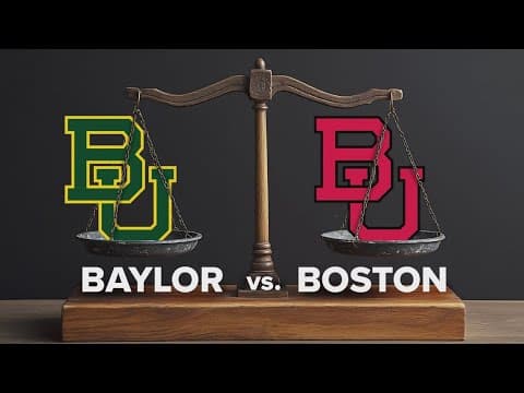 Seeing double? Baylor sues Boston University over strikingly similar logos