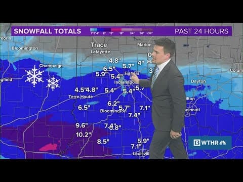 9 p.m. update on winter snow storm in Indiana | Weather Impact Alert