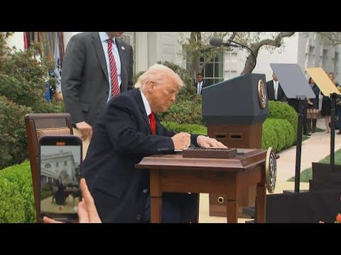 President Donald Trump declares Wednesday 'Liberation Day' as he announces more tariffs