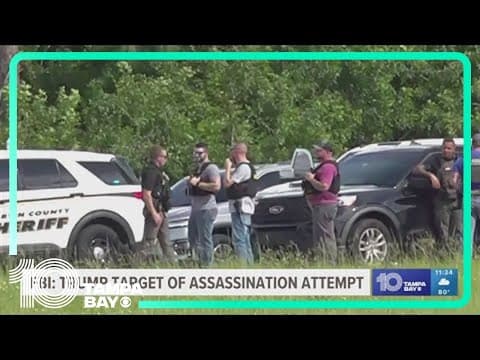 Trump was the subject of an apparent assassination attempt at his Florida golf club, the FBI says