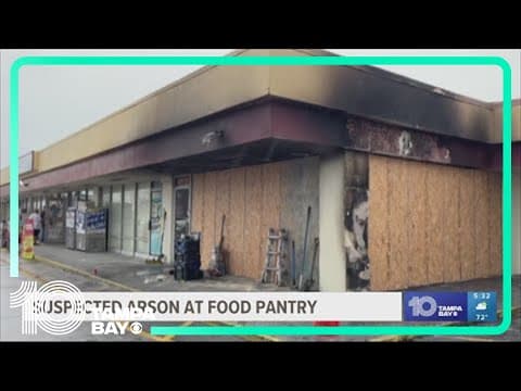 Lakeland food pantry set on fire, man charged with arson