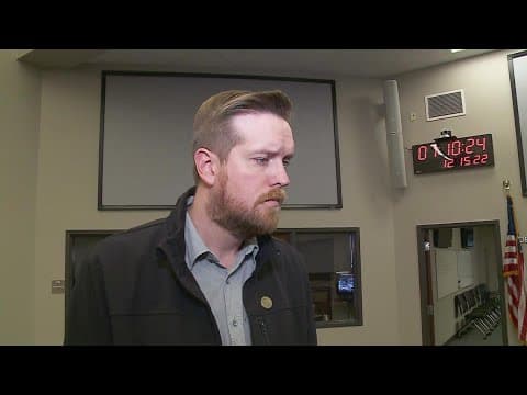 St. Charles President Matthew Jewell gives an update on tornado damage