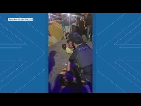Videos show incident on 6th Street that led to APD officer's removal from patrol