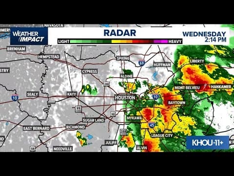 LIVE RADAR: Tracking storms moving through the Houston area today