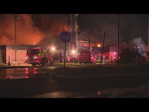 Elementary school still burning in Silver Spring