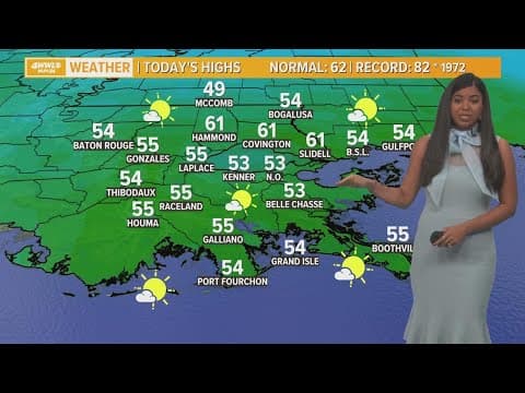 New Orleans Weather: Chillier temps Friday