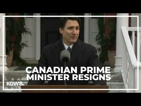Canadian Prime Minister Justin Trudeau resigns