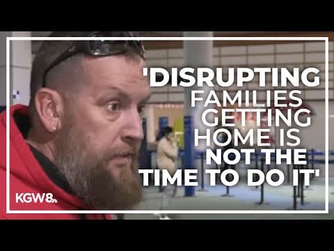 Some travelers upset after protest stalls traffic to Portland airport