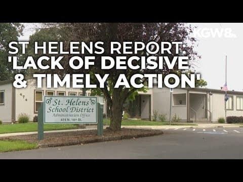 St. Helens School District responds after report on teacher sex abuse allegations