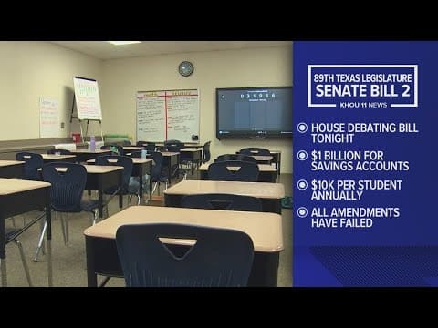 House-long debate on school voucher bill continues in Texas House