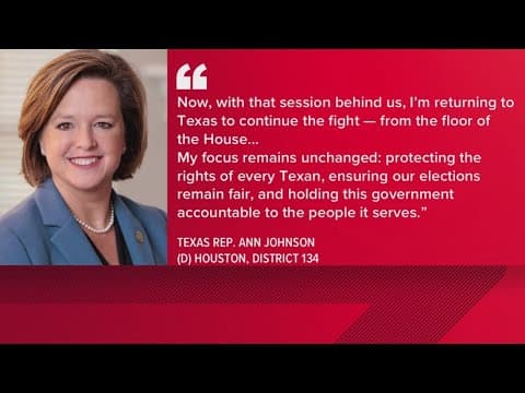Democratic Houston Rep. Ann Johnson to return to Texas amid redistricting fight