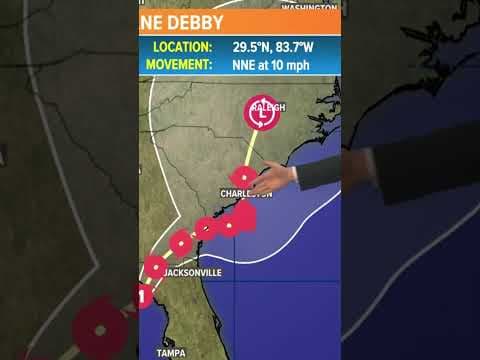 Hurricane Debby makes landfall in Florida