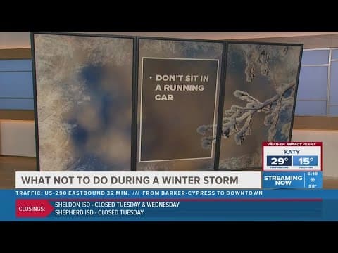 What NOT to do during a winter storm