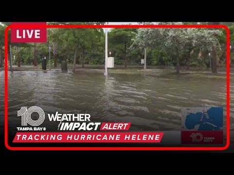 Flooding in parts of Sarasota County ahead of Hurricane Helene